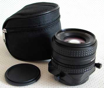 MC 2.8/80mm TILT/SHIFT lens (11mm shift / 8° tilt), for most 35mm 