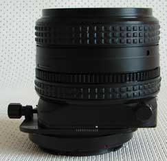 MC 2.8/80mm TILT/SHIFT lens (11mm shift / 8° tilt), for most 35mm 